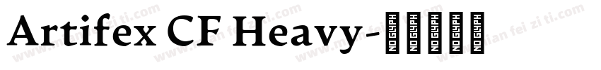 Artifex CF Heavy字体转换